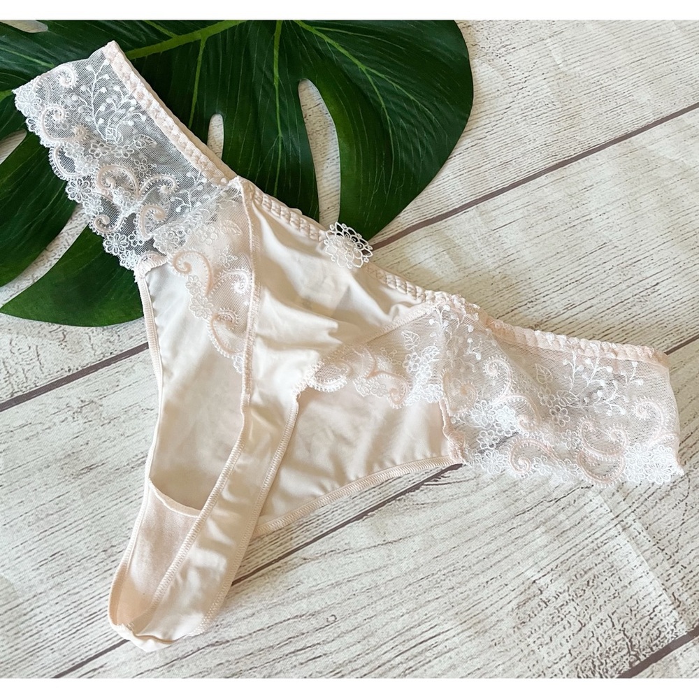 Simone Perele light pink thong underwear NWT